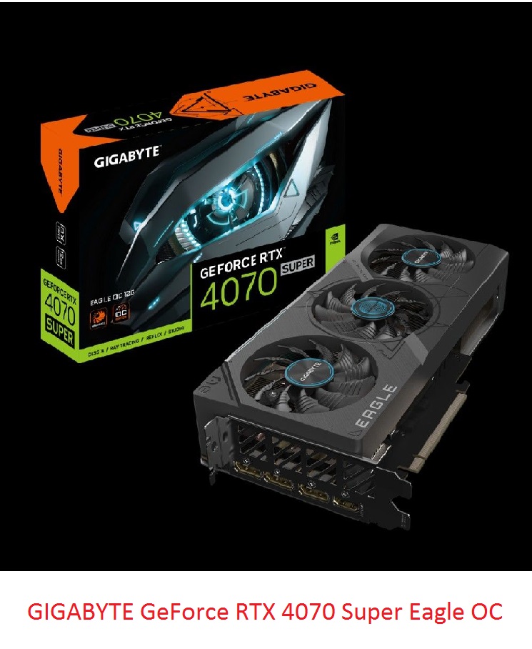 GIGABYTE GeForce RTX 4070 Super Eagle OC 12GB Graphics Card