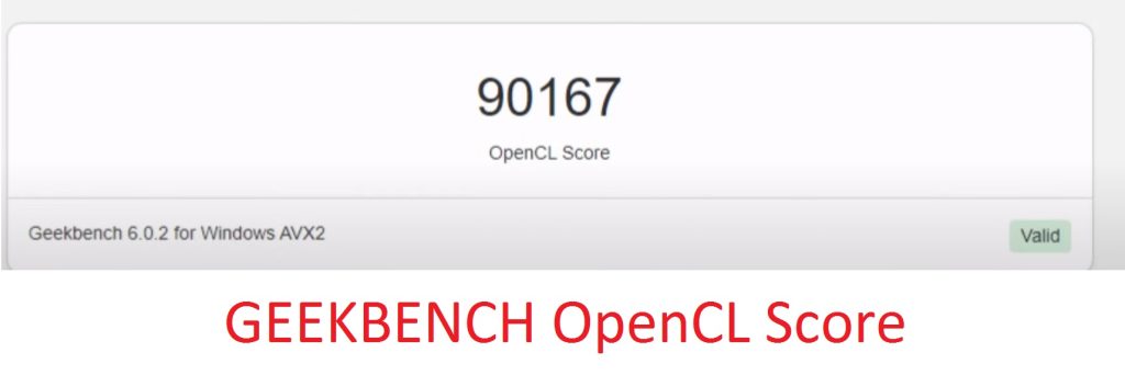 geekbench opencl score