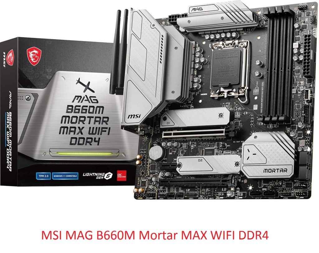 msi mag b660m mortar max wifi ddr4 1